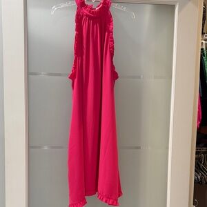 Amanda Uprichard Pink Ruffle Dress
